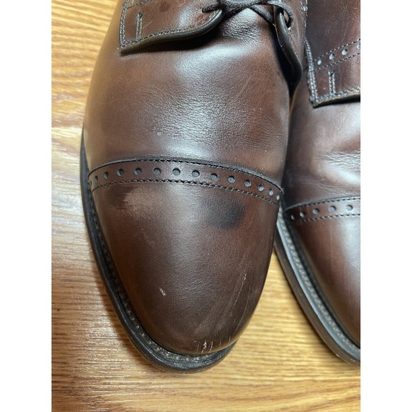 Allen Edmonds Clifton Leather Burgundy/Dark Brown Cap Toe Dress Shoes Size 9 main image 2